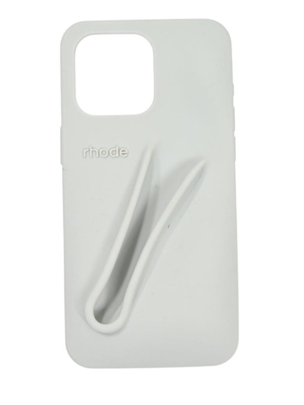 Rhode Peptide Lip Case For iPhone 15 Pro MAX in Grey